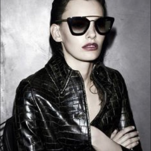 Prada Silver Tortoise White Green Aviator Sunglasses Beyoncé - Picture 8 of 8